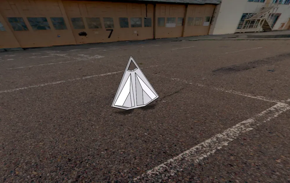 Nuts cho xe tải Cyber Truck phong cách low poly - Image 1