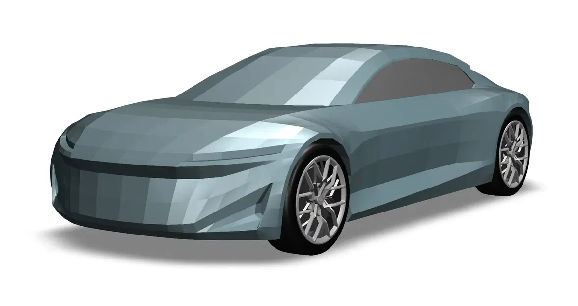 Xe concept Audi Grandsphere 2021 mô phỏng low poly - Image 1