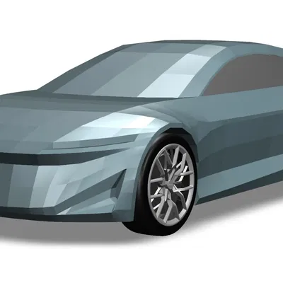 Xe concept Audi Grandsphere 2021 mô phỏng low poly