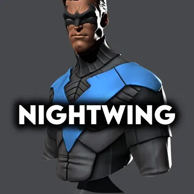 Tượng bán thân Nightwing chi tiết và độc đáo
