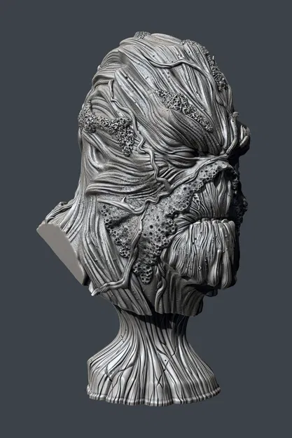 Tượng đầu chi tiết của nhân vật Swamp Thing - Image 9