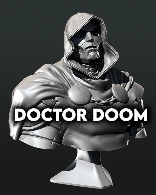Tượng bán thân nhân vật Doctor Doom - Image 1