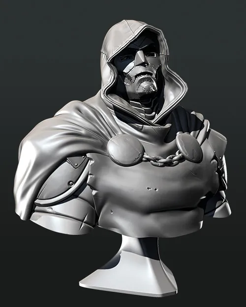 Tượng bán thân nhân vật Doctor Doom - Image 3