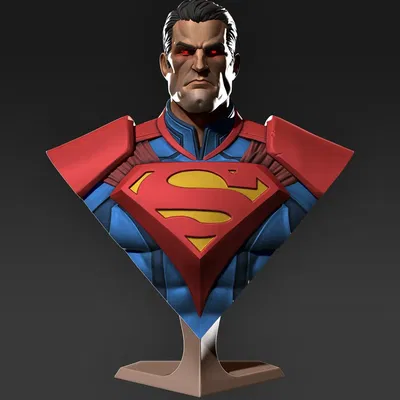 Tượng bán thân Superman từ trò chơi Injustice