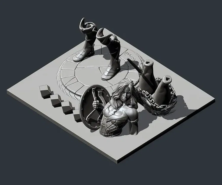 Tượng Wonder Woman chi tiết cho người hâm mộ nghệ thuật - Image 2