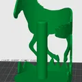 Giá đỡ khăn giấy hình ngựa cần hỗ trợ in 3D - Thumbnail 1