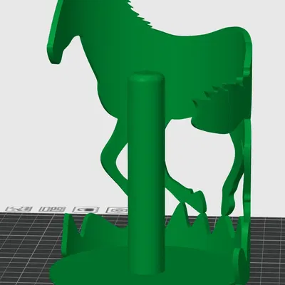 Giá đỡ khăn giấy hình ngựa cần hỗ trợ in 3D