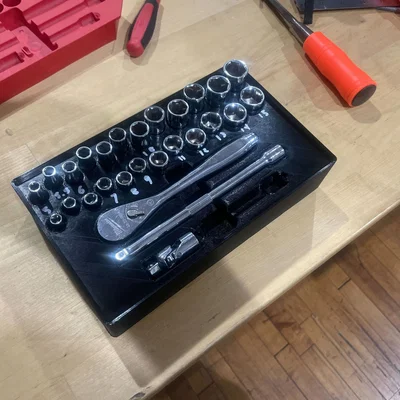 Bộ tổ chức 3x5 cho bộ socket Milwaukee 1/4