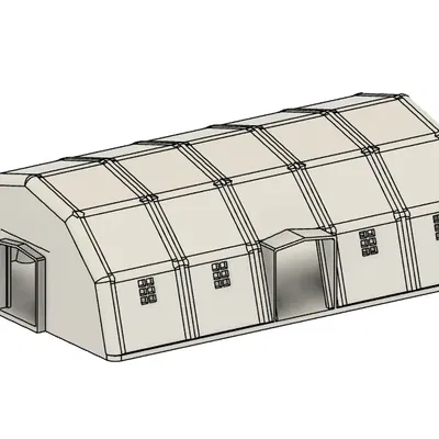 Nhà bạt 96m2 tỷ lệ 1:100