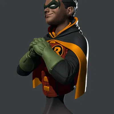 Tượng bán thân Damian Wayne với chi tiết tinh xảo