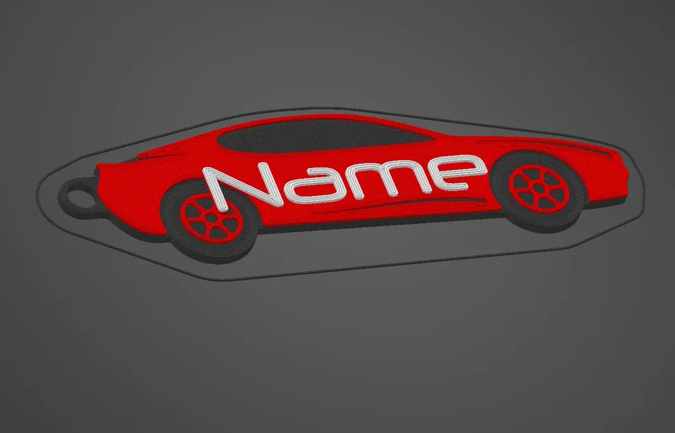 Móc khóa ô tô cá nhân hóa với tên bạn - Image 2