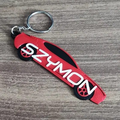 Móc khóa ô tô cá nhân hóa với tên bạn