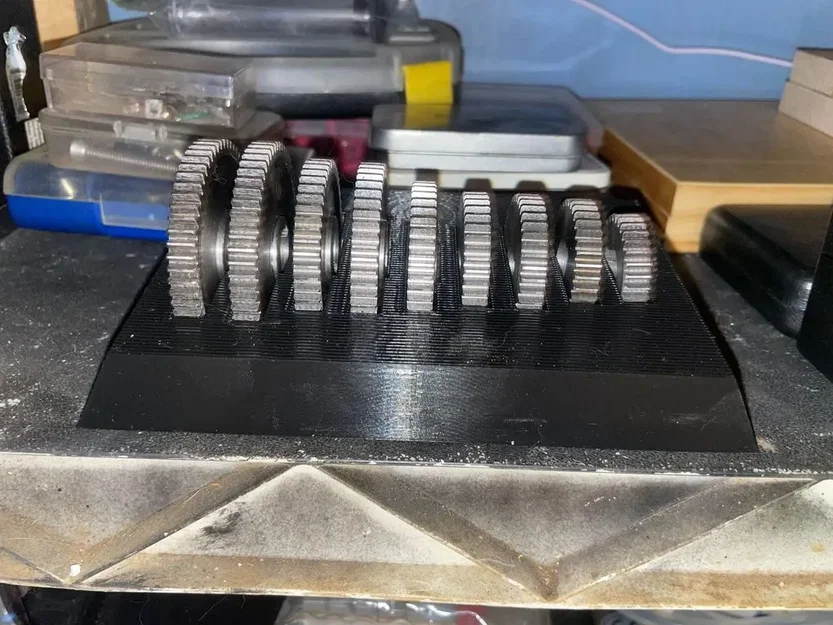 Giá đỡ bánh răng kim loại cho máy tiện 7x14 - Image 2