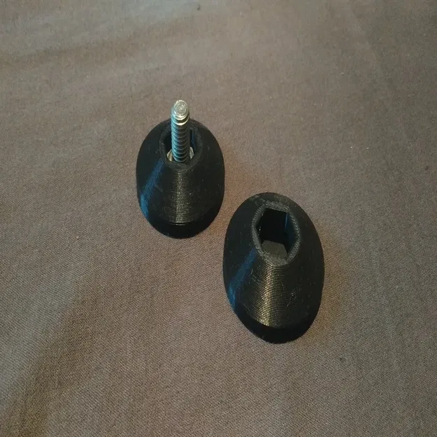 Chân điều chỉnh chiều cao M8 cho giá đỡ TV tự làm - Image 1