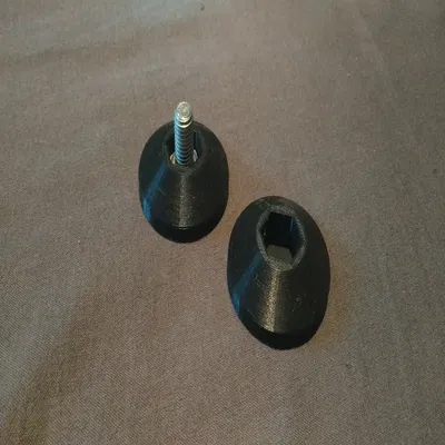 Chân điều chỉnh chiều cao M8 cho giá đỡ TV tự làm