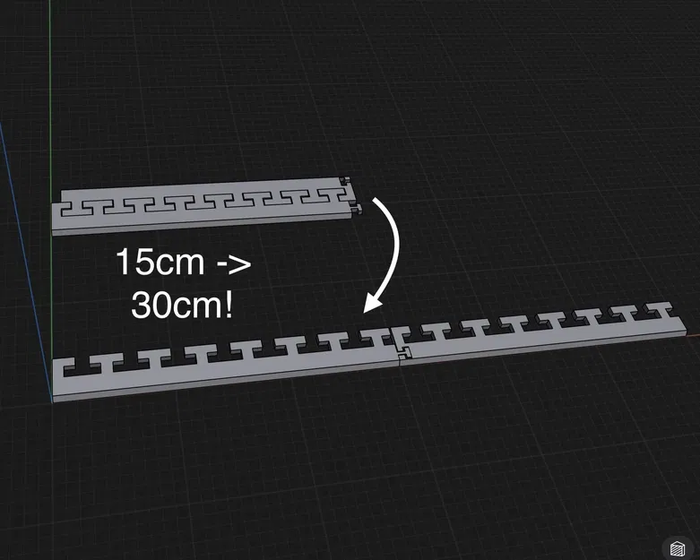 Thước kẻ ghép hình gập lại 30cm không có khe hở gây khó chịu - Image 1