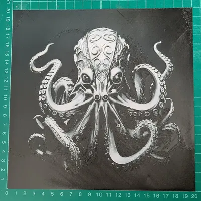 Bạch tuộc nước tối in 3D với chi tiết sắc nét