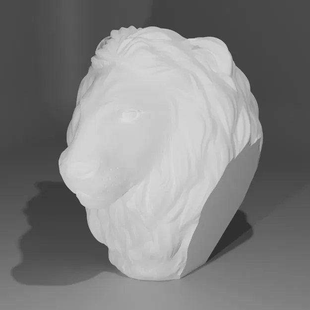 Tượng đầu sư tử poly cao nghệ thuật - Image 2