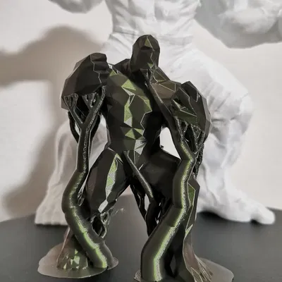 Nhân vật Hulk phong cách Low Poly