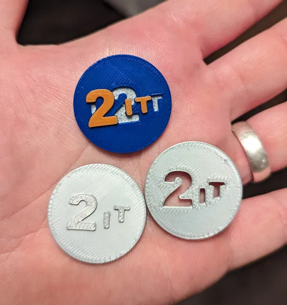 Đồng xu hài hước hình tròn để nhắc nhở - Image 1