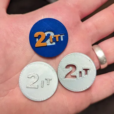 Đồng xu hài hước hình tròn để nhắc nhở