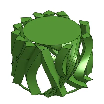 Bàn để ly thấp poly cho không gian bàn