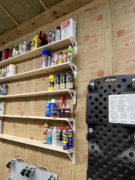 Giá đỡ kệ đơn giản 1"x6" và 1"x8" cho garage - Image 2