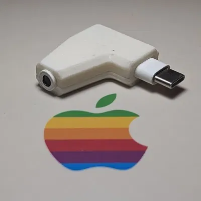 Giá đỡ chống đứt cho dongle Apple 3.5mm sang USB-C