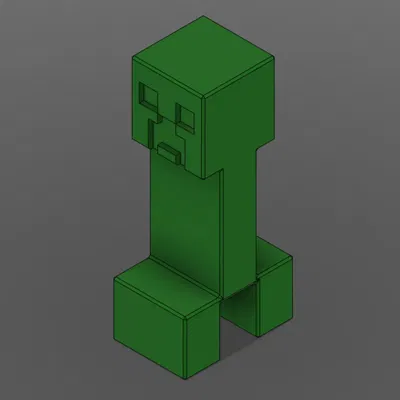 Mô hình Creeper trong Minecraft phiên bản 1.0