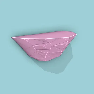 Giá đỡ tường Low-Poly kiểu dáng hiện đại