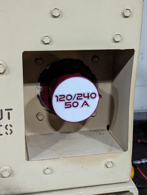 Bảng gắn vào MEP-803/2 cho ổ cắm Marinco CS6369 50 Amp - Image 5