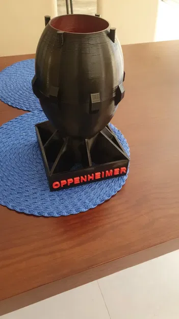 Bình đựng bắp rang bơ chủ đề Oppenheimer - Image 1