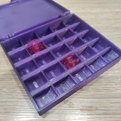 Hộp đựng cuộn chỉ may với nắp khóa an toàn