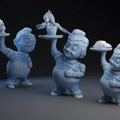 Tượng Bobs Big Boy với Đĩa Trống