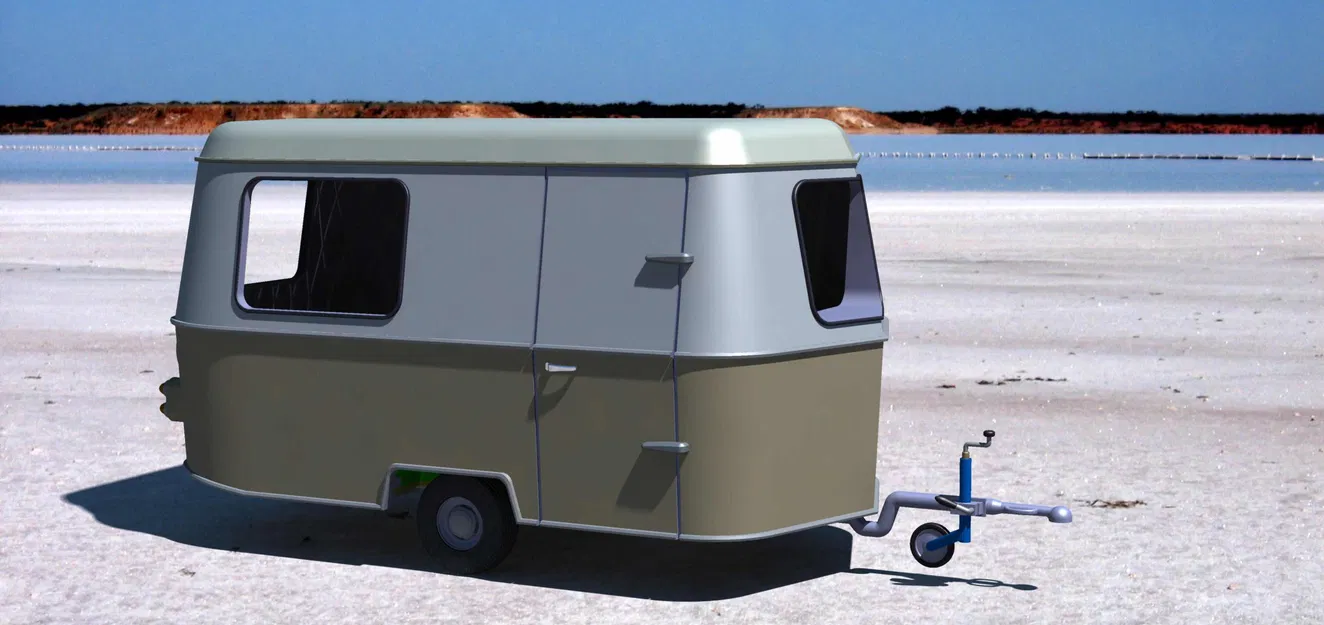 Xe kéo cắm trại phong cách thập niên 60 từ Eriba Faun - Image 2