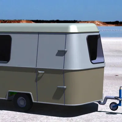 Xe kéo cắm trại phong cách thập niên 60 từ Eriba Faun