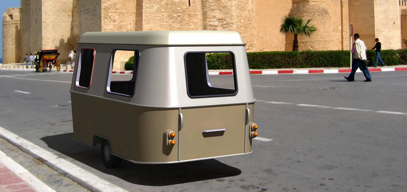 Xe kéo cắm trại phong cách thập niên 60 từ Eriba Faun - Image 3