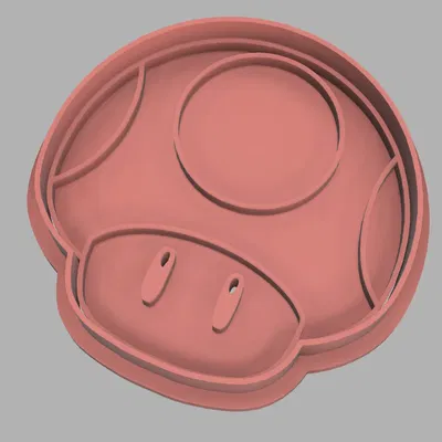 Cutter nấm Mario cho bánh quy