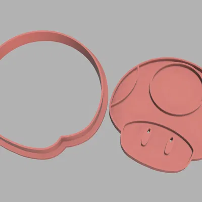 Cutter nấm Mario cho bánh quy