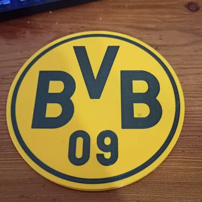 Mặt lót ly Borussia Dortmund đa vật liệu 118mm