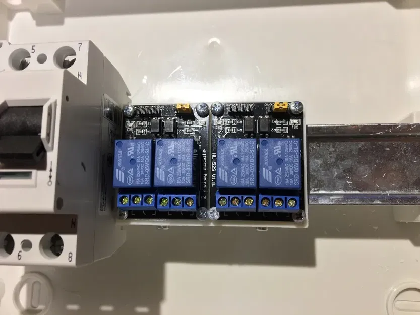 Giá đỡ mô-đun rơ-le đôi cho thanh DIN - Image 2