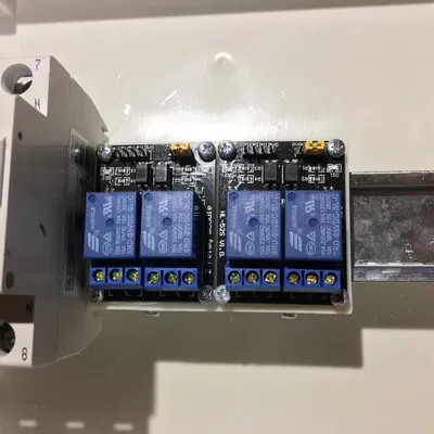 Giá đỡ mô-đun rơ-le đôi cho thanh DIN