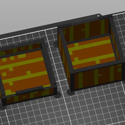 Hòm kho báu đa màu sắc trong Minecraft