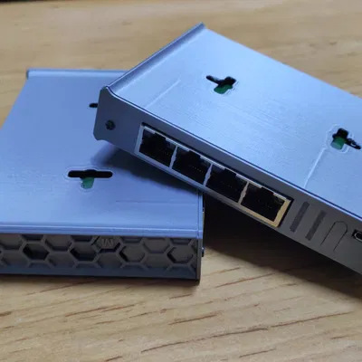 Hộp Mikrotik hAP Lite với giá treo rack