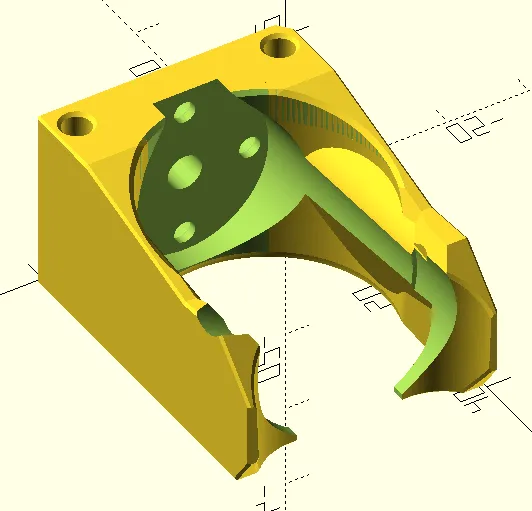 Giá đỡ miniSB cho hotend Rapido HF trên Voron 0.2 - Image 1