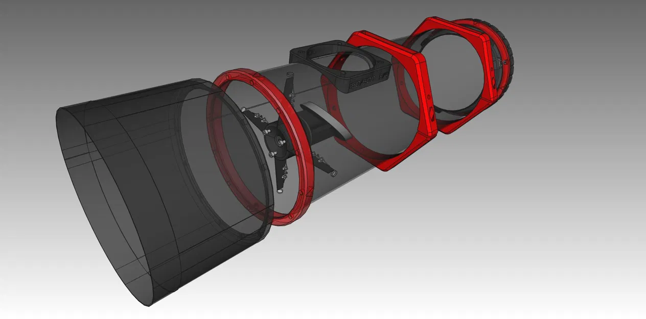 Phụ kiện in cho kính thiên văn Newton 6 inch - Image 1