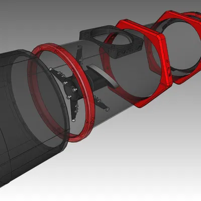 Phụ kiện in cho kính thiên văn Newton 6 inch