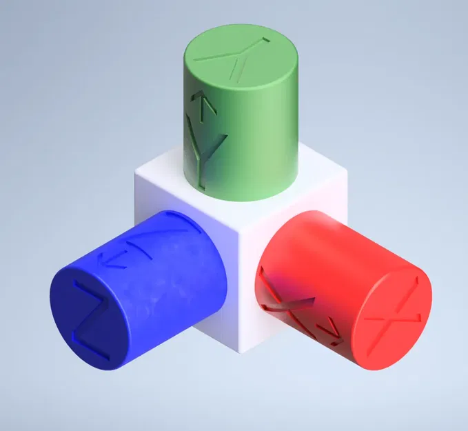 Khối trục tọa độ XYZ cho mô hình CAD và in 3D - Image 2