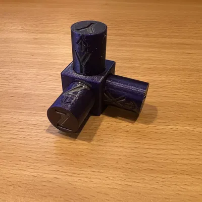 Khối trục tọa độ XYZ cho mô hình CAD và in 3D