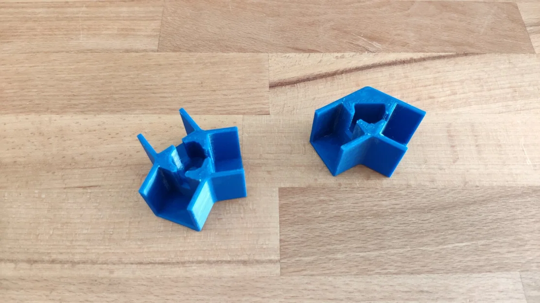 Hệ thống kệ hình lục giác bằng gỗ và kết nối in 3D - Image 2